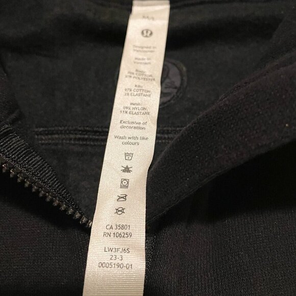 Lululemon Scuba Oversized Funnel Neck Shirt Black Size M/L - Picture 5 of 16